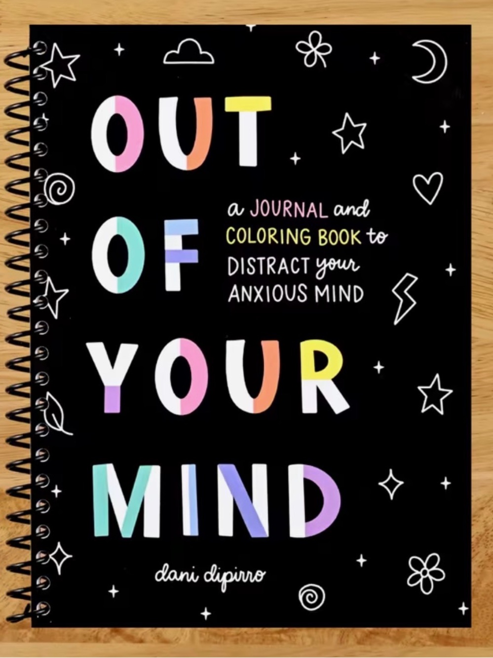 Out Of Your Mind Spiral Journal & Coloring Book -